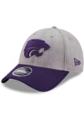 K-State Wildcats New Era The League Heather 9FORTY Adjustable Hat - Grey