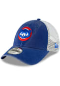 Chicago Cubs New Era Cooperstown Trucker 9FORTY Adjustable Hat - Blue
