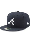Atlanta Braves New Era AC Road 59FIFTY Fitted Hat - Navy Blue