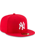New York Yankees New Era Basic 59FIFTY Fitted Hat - Red