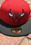Chicago Bulls New Era 2T 59FIFTY Fitted Hat - Red