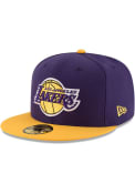 Los Angeles Lakers New Era 2T 59FIFTY Fitted Hat - Purple