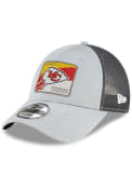 Kansas City Chiefs New Era 2020 Division Champs LR 9FORTY Adjustable Hat - Grey
