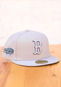 Boston Red Sox New Era Tonal Royal Pop 2004 WS Side Patch 59FIFTY Fitted Hat - Grey