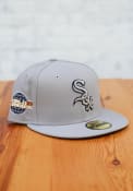 Chicago White Sox New Era Tonal Navy Pop 2005 WS Side Patch 59FIFTY Fitted Hat - Grey