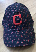 Cleveland Indians Youth New Era JR Floral 9TWENTY Adjustable Hat - Navy Blue