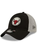 Chicago Bulls New Era Circle Trucker 9TWENTY Adjustable Hat - Red