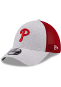Philadelphia Phillies New Era Tech 39THIRTY Flex Hat - Grey