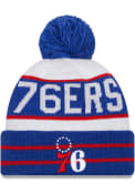 Philadelphia 76ers New Era Fan Fave Cuff Knit - Blue
