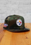 Pittsburgh Steelers New Era Super Bowl Side Patch 59FIFTY Fitted Hat - Green