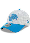 Detroit Lions New Era 2021 Training Camp Stretch 9FORTY Adjustable Hat - Grey