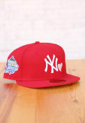 New York Yankees New Era 1999 World Series Side Patch Yellow UV Fitted Hat - Red