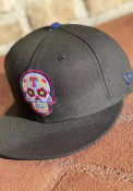 Texas Rangers New Era 5950 TEXRAN BLACK DARK ROYAL Fitted Hat - Black