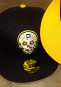 Pittsburgh Pirates New Era Sugar Skull 59FIFTY Fitted Hat - Black