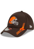 Cleveland Browns New Era 2021 Sideline Home 39THIRTY Flex Hat - Brown