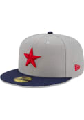 Detroit Stars New Era 2021 TBTC 59FIFTY Fitted Hat - Grey