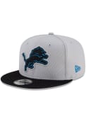 Detroit Lions Youth New Era JR 2021 Sideline Road 9FIFTY Snapback Hat - Blue