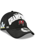 Tampa Bay Buccaneers New Era Super Bowl LV Champs Locker Room 9FORTY Adjustable Hat - Black