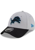Detroit Lions New Era 2021 Sideline Road Stretch 9FORTY Adjustable Hat - Blue