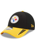 Pittsburgh Steelers New Era T Rush 9FORTY Adjustable Hat - Black