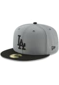 Los Angeles Dodgers New Era 2T Basic 59FIFTY Fitted Hat - Grey