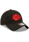 Kansas City Chiefs Youth New Era Core Classic 2.0 Adjustable Hat - Black