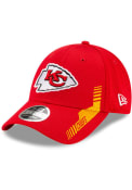 Kansas City Chiefs Youth New Era NFL21 SIDELINE HOME 9FORTY STRETCH SNAP Adjustable Hat - Red