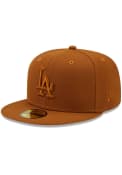 Los Angeles Dodgers New Era Color Pack 59FIFTY Fitted Hat - Brown