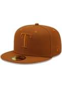 Texas Rangers New Era Color Pack 59FIFTY Fitted Hat - Brown