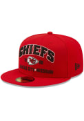 Kansas City Chiefs New Era Stacked 59FIFTY Fitted Hat - Red