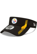 Pittsburgh Steelers New Era 2021 Sideline Home Adjustable Visor - Black