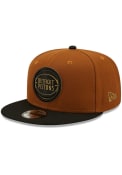 Detroit Pistons New Era 2T Color Pack 9FIFTY Snapback - Brown