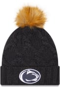 Penn State Nittany Lions Womens New Era Luxe Knit - Navy Blue