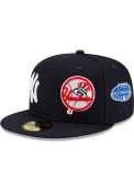 New York Yankees New Era Patch Pride 59FIFTY Fitted Hat - Navy Blue