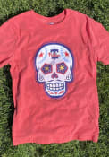 Philadelphia Phillies New Era Sugar Skull T Shirt - Red