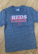 Cincinnati Reds New Era Reds In Cincinnati T Shirt - Grey
