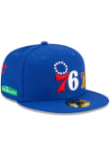 Philadelphia 76ers New Era City Transit 59FIFTY Fitted Hat - Blue