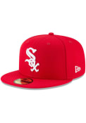 Chicago White Sox New Era Chi White Sox Red 59FIFTY Fitted Hat - Red