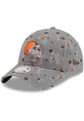 Cleveland Browns Youth New Era JR Blossom 9TWENTY Adjustable Hat - Grey