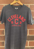 Cleveland Indians New Era TRI-BLEND Fashion T Shirt - Blue