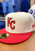 Kansas City Royals New Era KC Royals 2Tone GCP White and Red 59FIFTY Fitted Hat - White