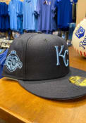 Kansas City Royals New Era KC Royals Navy GCP Sky blue UV 59FIFTY Fitted Hat - Navy Blue