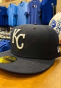 Kansas City Royals New Era KC Royals Navy GCP Grey UV 59FIFTY Fitted Hat - Navy Blue