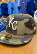 Kansas City Royals New Era KC Royals Camo GCP 59FIFTY Fitted Hat - Green