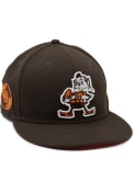 Cleveland Browns New Era Cleveland Browns City Landmark UV 59FIFTY Fitted Hat - Brown