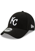 Kansas City Royals New Era KC Royals Black MLB20 Clutch 9FORTY Adjustable Hat - Black
