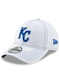 Kansas City Royals New Era Clutch 9FORTY Adjustable Hat - White