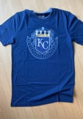 Kansas City Royals New Era STADIUM BRUSHED COTTON T Shirt - Blue