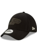 Purdue Boilermakers New Era Purdue Boilmakers Black 2Tone mold 39THIRTY Flex Hat - Black