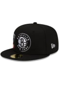 Brooklyn Nets New Era City Cluster 59FIFTY Fitted Hat - Black